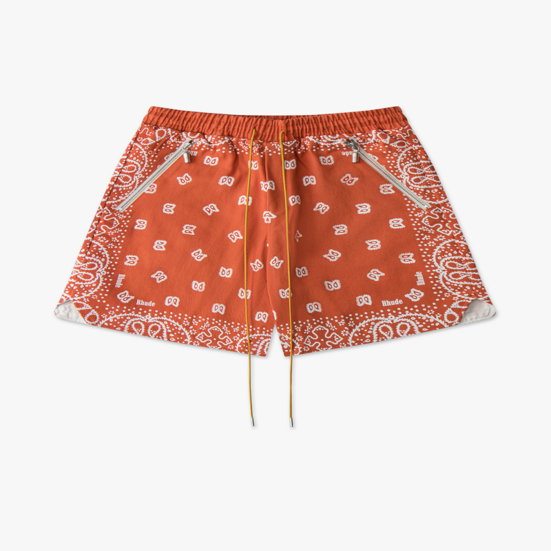 Orange Rhude Shorts